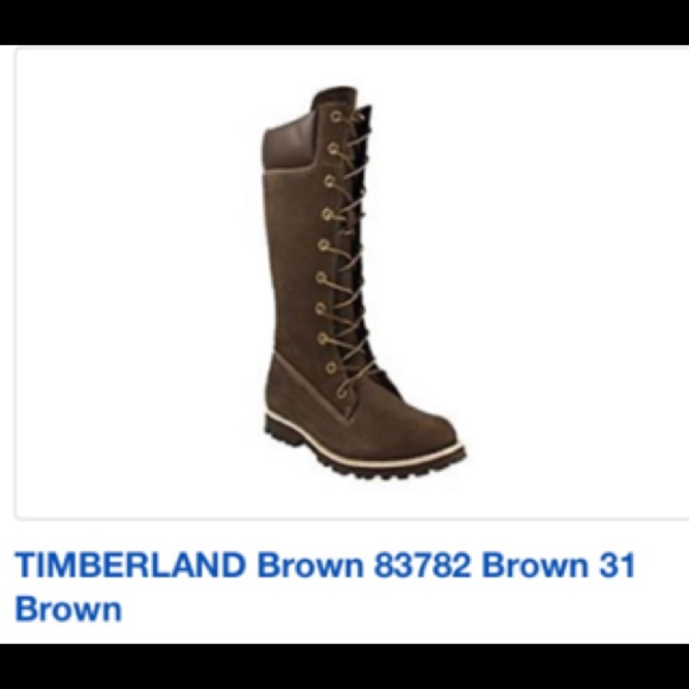 Girls Timberland Lace up Side Zip Tall boots, 13